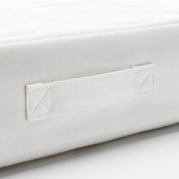 JÄTTETRÖTT Pocket sprung mattress for cot, white, 60x120x11 cm