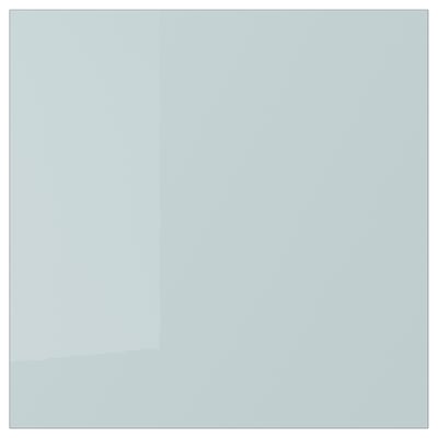 KALLARP Door, high-gloss light grey-blue, 40x40 cm