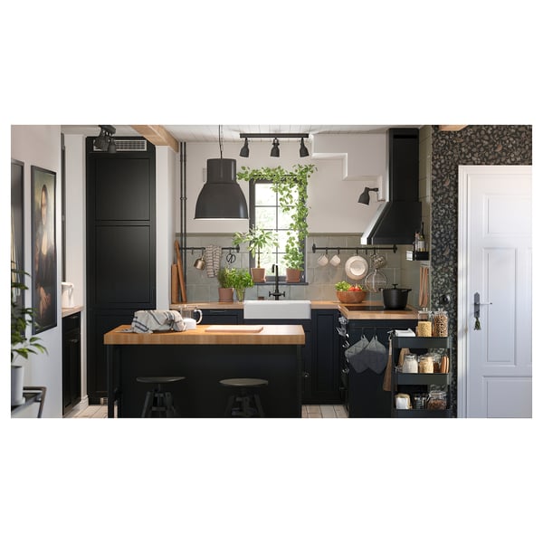 KARLBY Worktop, oak/veneer, 246x3.8 cm