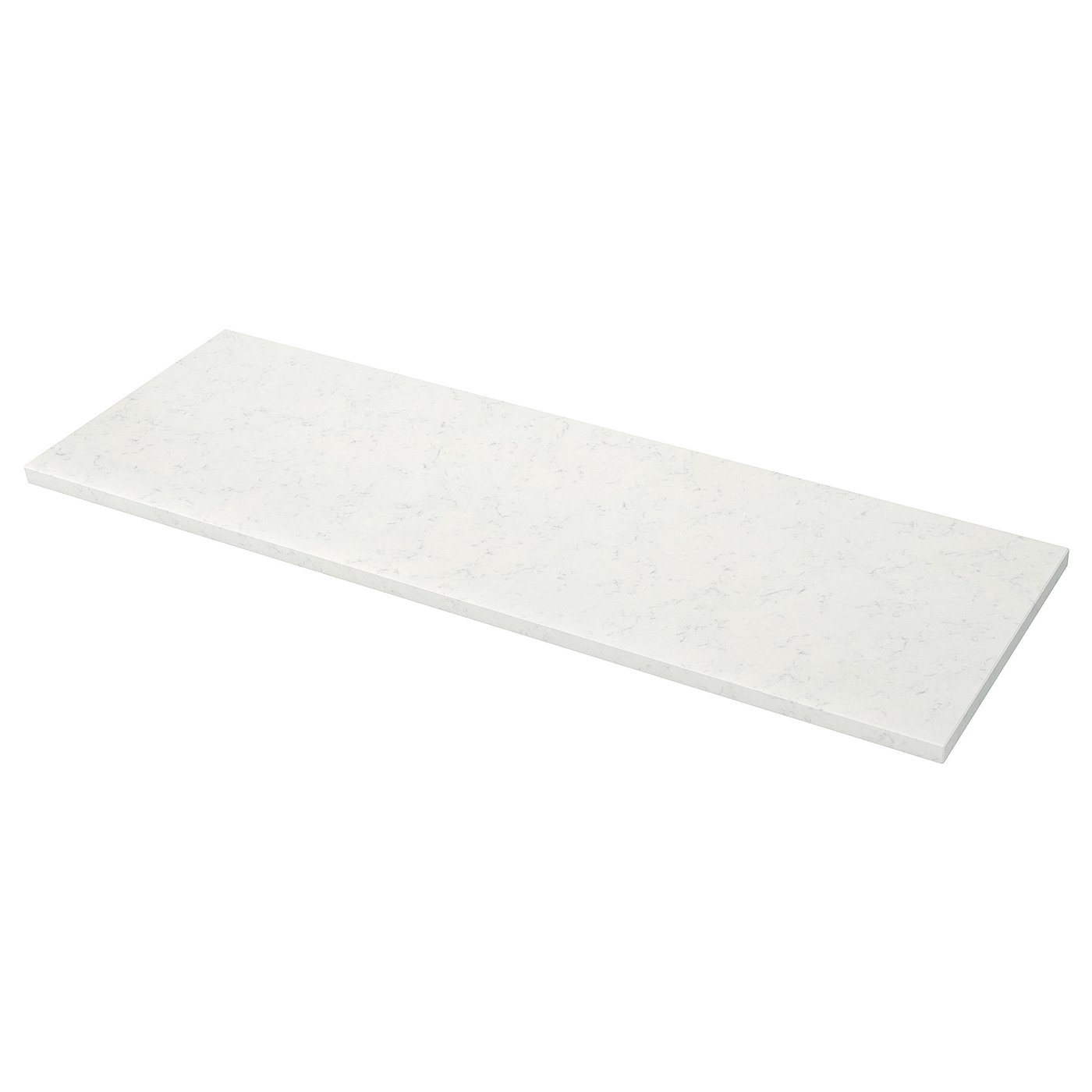 KASKER Custom made worktop - white marble effect, quartz ...