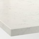 KASKER Custom made worktop, white marble effect/quartz, 1 m²x4.0 cm
