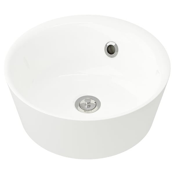KATTEVIK Countertop wash-basin, white, 40 cm