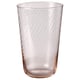 KLIPPLAX Glass, striped pink, 40 cl
