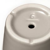 KLOTLÖNN Plant pot with saucer, in/outdoor/grey/beige, 6 cm