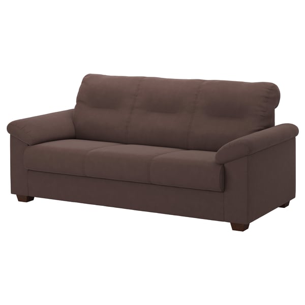 KNISLINGE Threeseat sofa Samsta dark brown IKEA