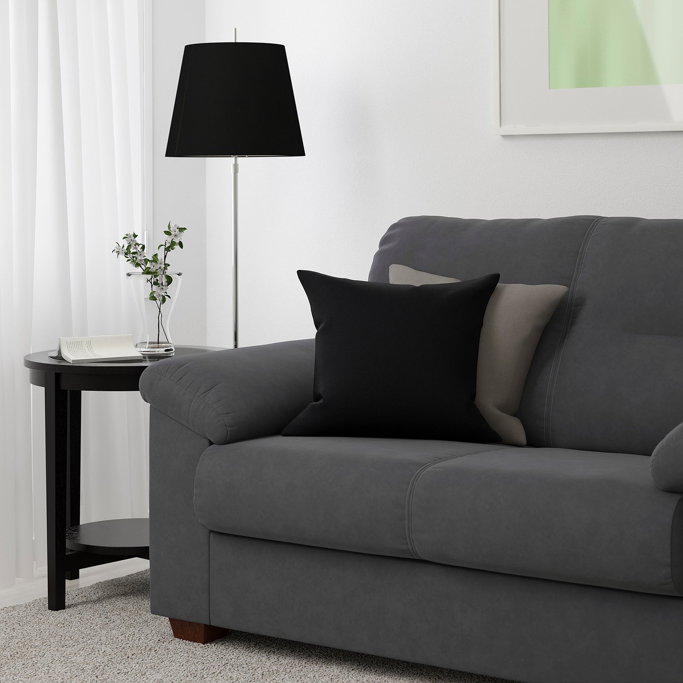 KNISLINGE Twoseat sofa Samsta dark grey IKEA