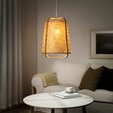 KNIXHULT Pendant lamp, bamboo/handmade - IKEA