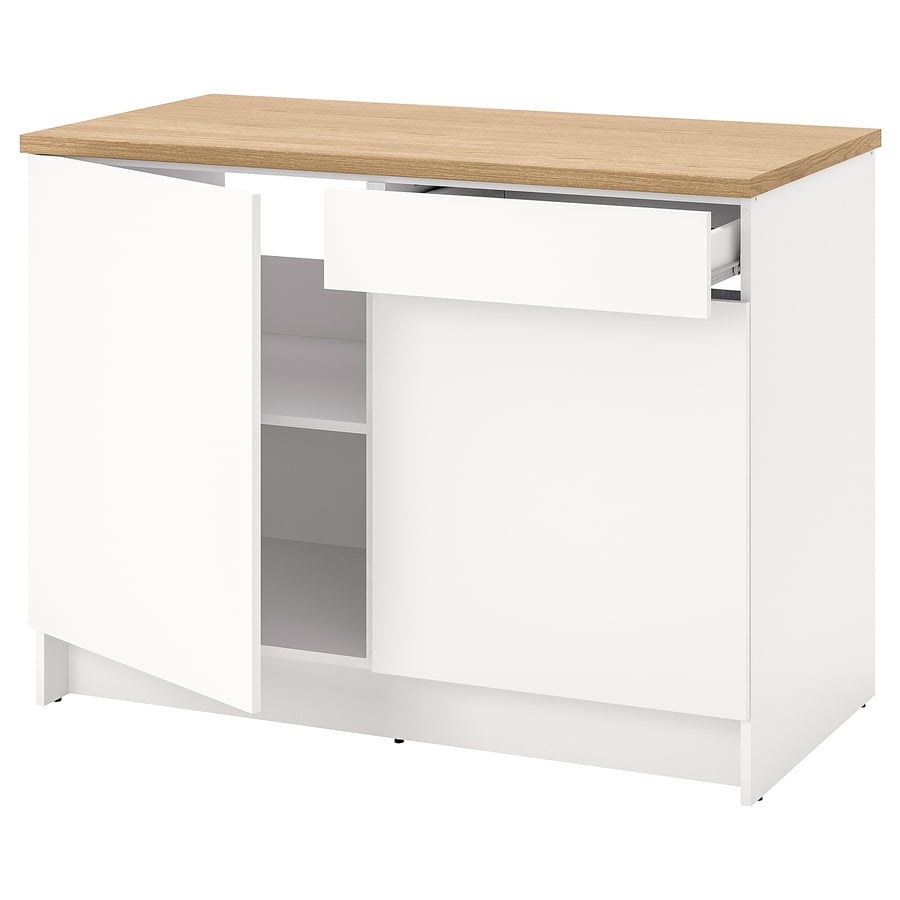 KNOXHULT base with doors and drawer, white, 120 cm IKEA