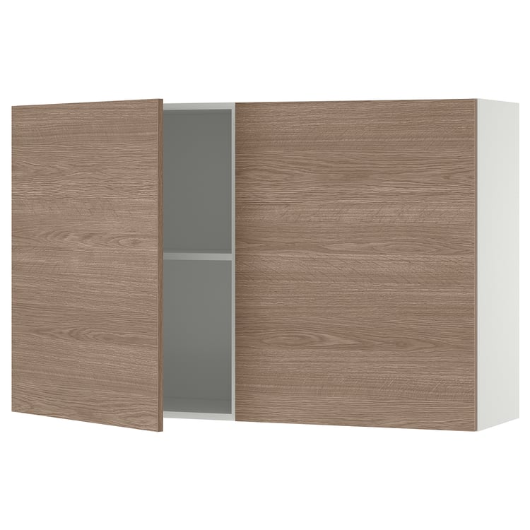 KNOXHULT wall with doors, wood effect/grey, 120x75 cm IKEA