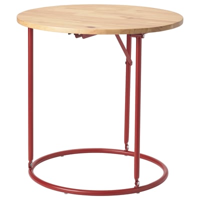 KOMPISHÄNG Side table, red pine, 50 cm
