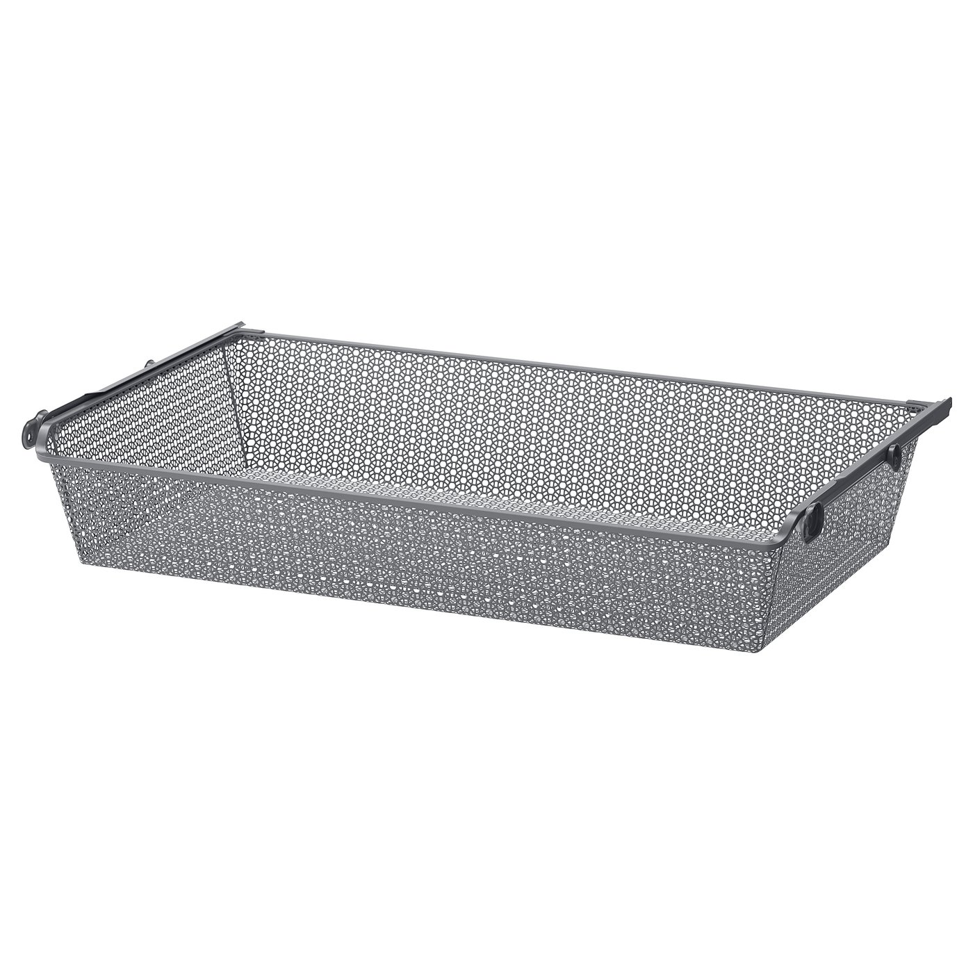 KOMPLEMENT metal basket with pullout rail, dark grey, 100x58 cm IKEA