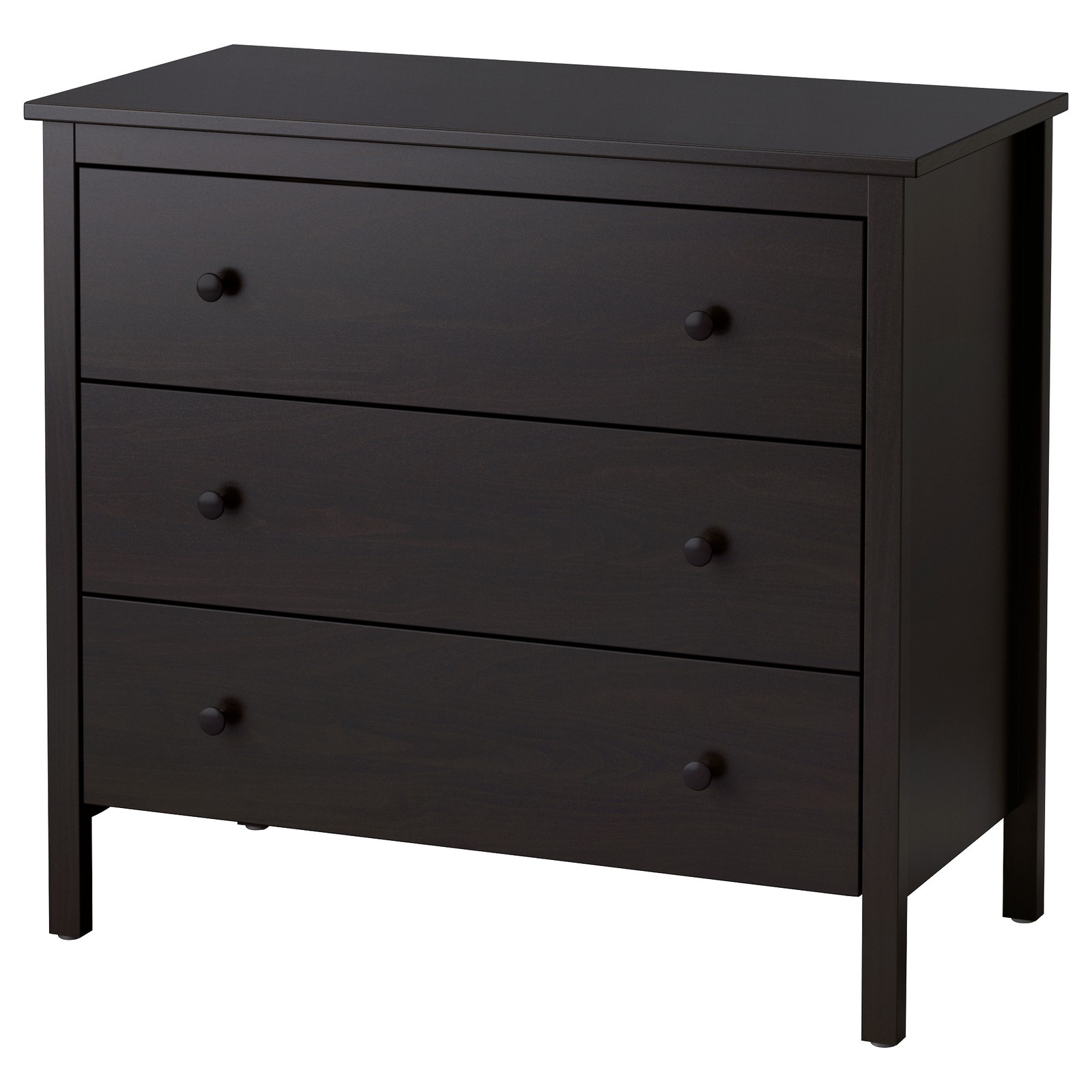 KOPPANG Chest of 3 drawers, blackbrown, 90x83 cm IKEA