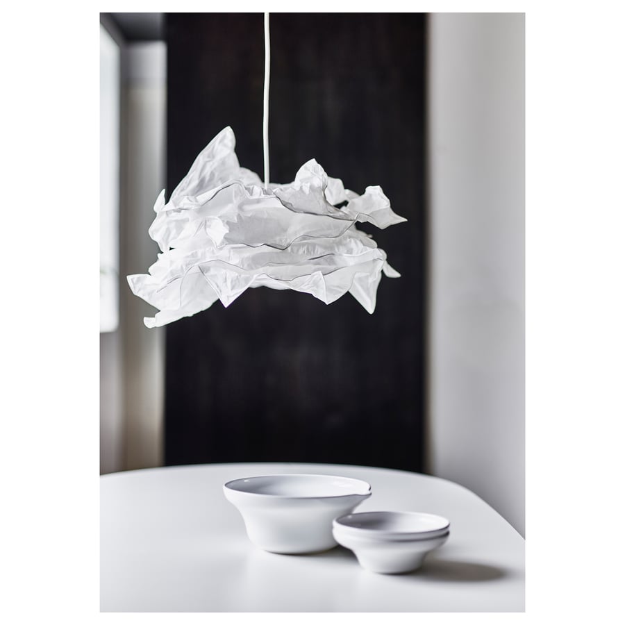 KRUSNING pendant lamp shade, white, 43 cm IKEA
