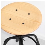KULLABERG Stool, pine/black