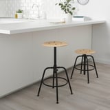 KULLABERG Stool, pine/black