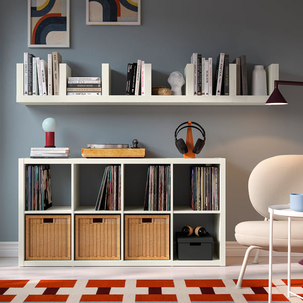 LACK Wall shelf unit, white, 30x190 cm