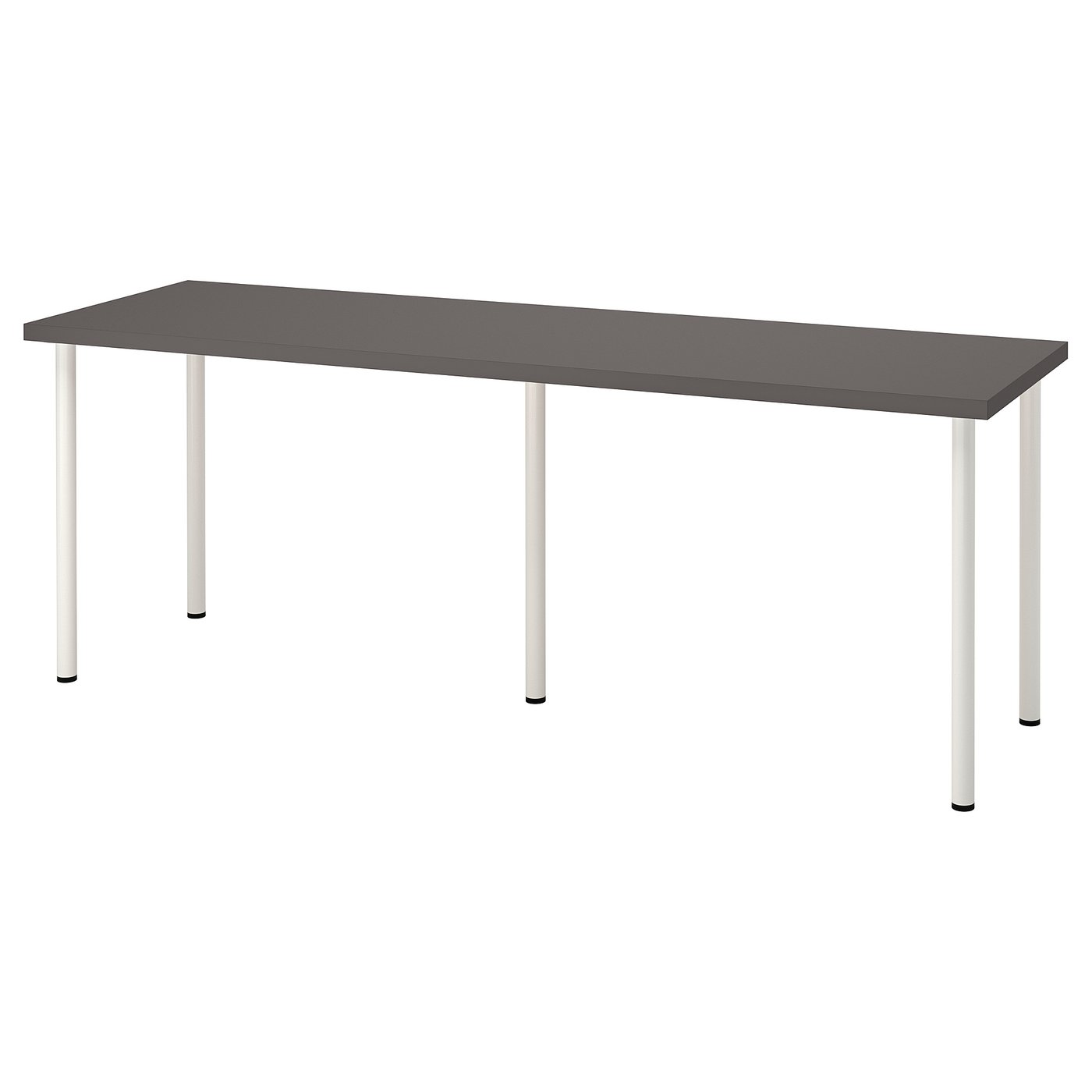LAGKAPTEN / ADILS مكتب رمادي غامق/أبيض IKEA LAGKAPTEN / ADILS مكتب رمادي غامق/أبيض IKEA