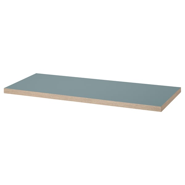 LAGKAPTEN Table top, grey-turquoise, 120x60 cm