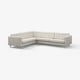 LANDSKRONA Corner sofa, 5-seat, Gunnared beige/wood