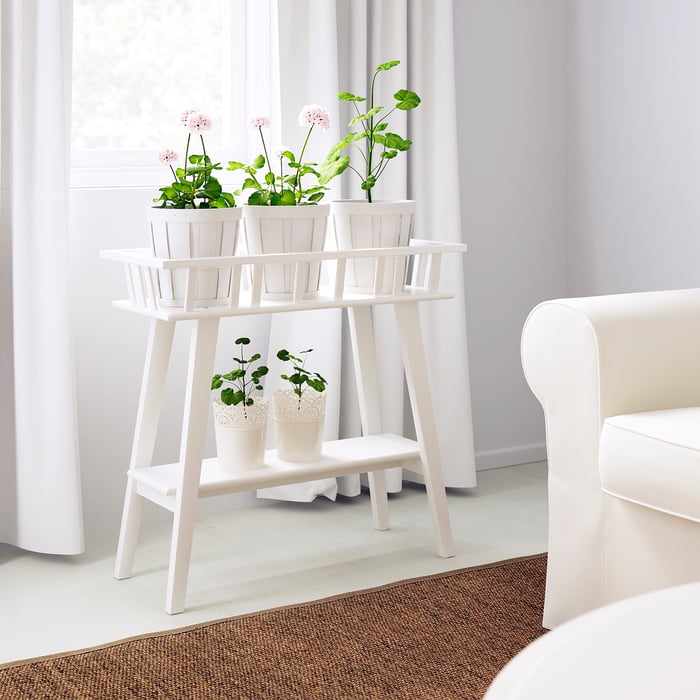 LANTLIV Plant stand, white, 68 cm IKEA