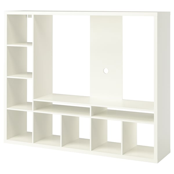 LAPPLAND TV storage unit, white, 183x39x147 cm
