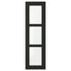 Option: LERHYTTAN Glass door, black stained, 30x100 cm