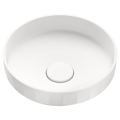 LERSJÖN Countertop wash-basin, 38x14 cm