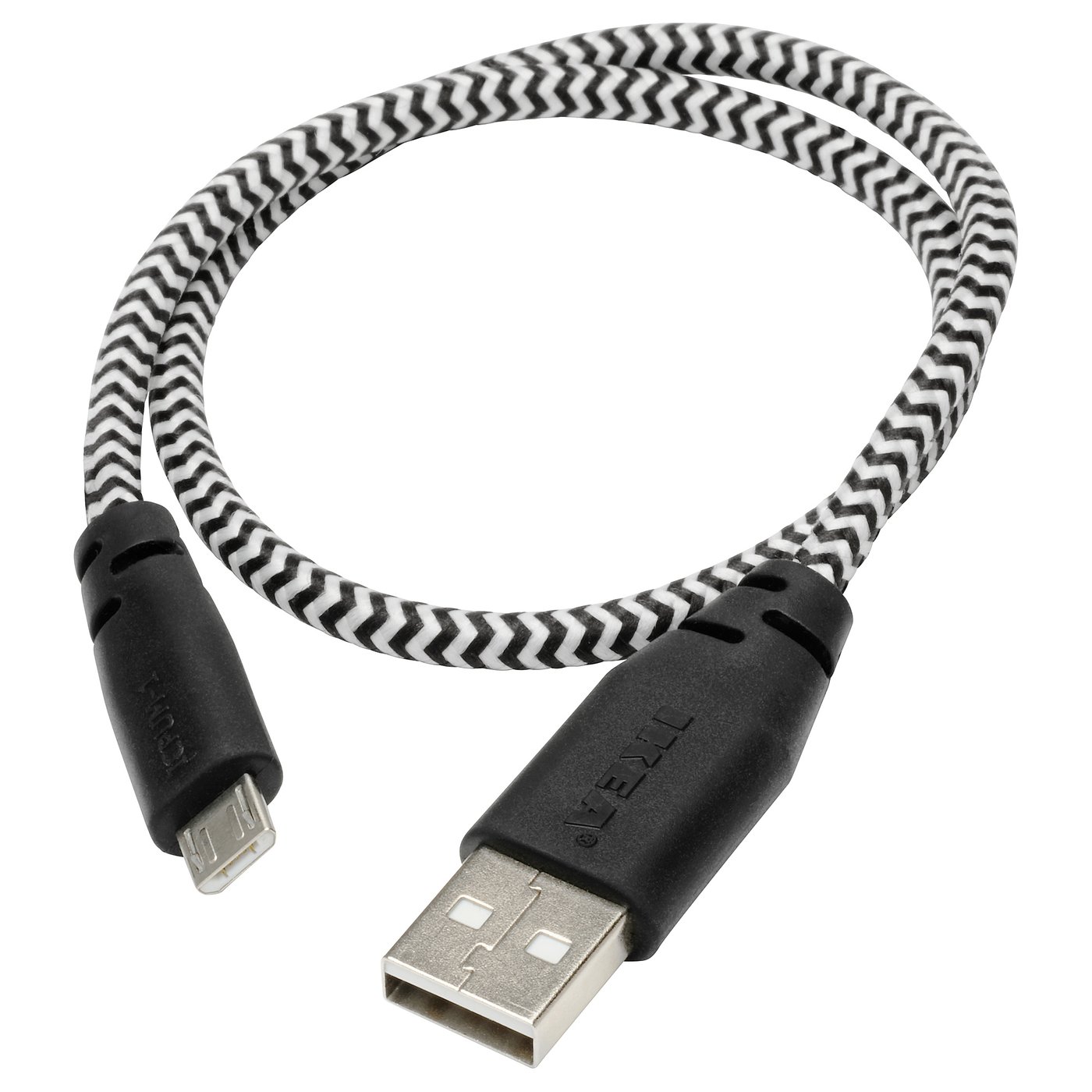 Buy Lillhult Micro Usb To Usb Cord Black White Online Ikea