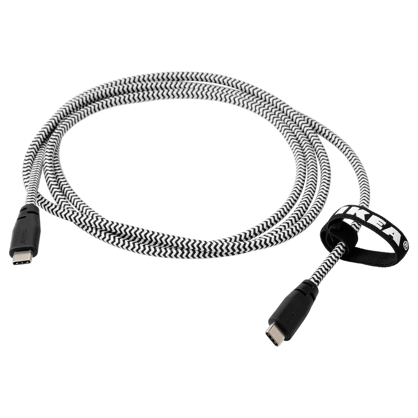 Buy Lillhult Usb Type C To Usb C Cord Black White Online Ikea
