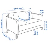 LINANÄS 2-seat sofa, Vissle beige