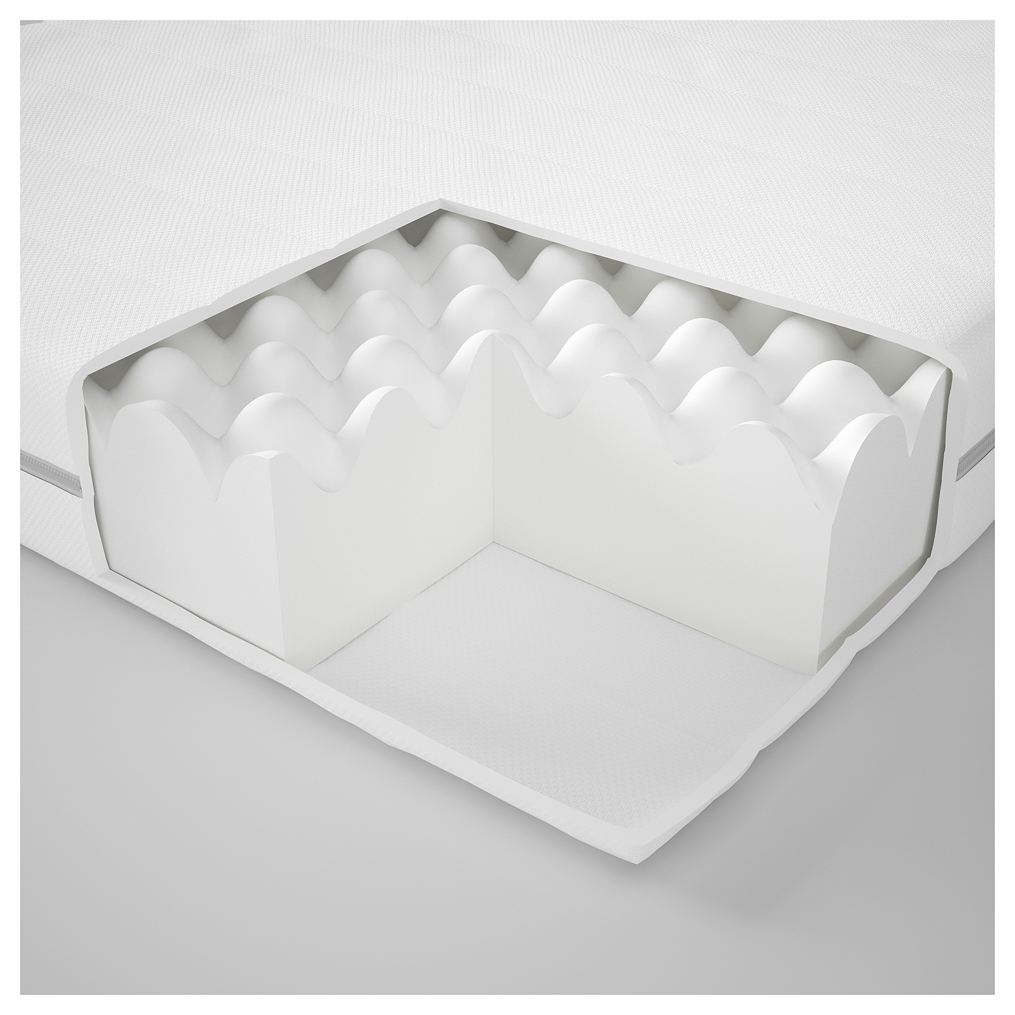 MALFORS Foam mattress, medium firm/white, 140x200 cm - IKEA