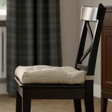 MALINDA Chair cushion, light beige, 40/35x38x7 cm