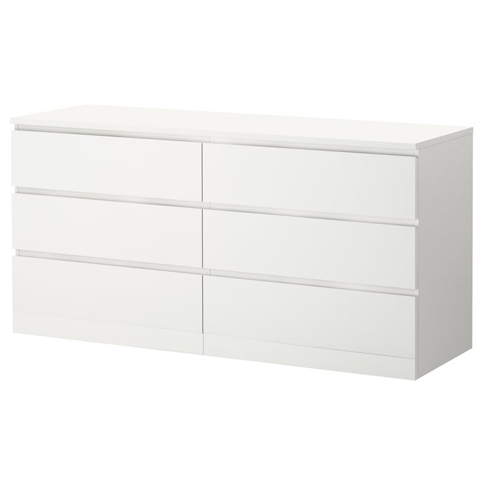 Buy MALM Chest of 6 Drawers, 160x78 cm Online UAE IKEA