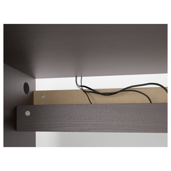 MALM Desk, black-brown, 140x65 cm