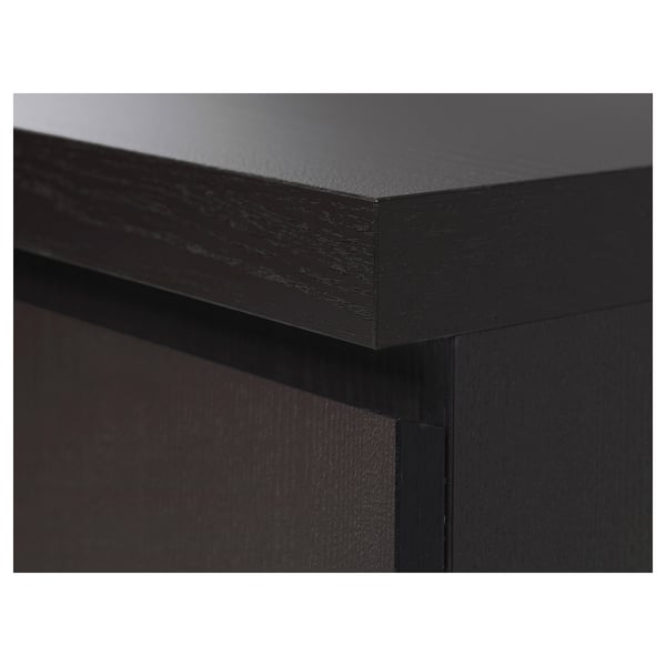 MALM Desk, black-brown, 140x65 cm