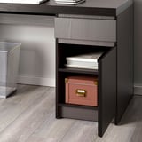 MALM Desk, black-brown, 140x65 cm