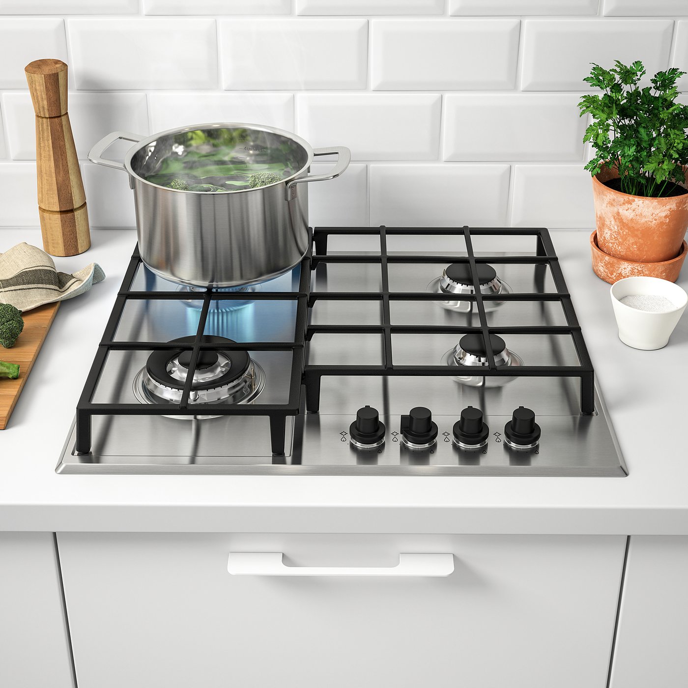 MATMÄSSIG Gas hob stainless steel IKEA