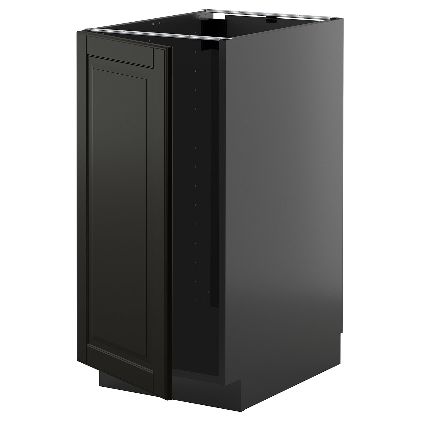 IKEA METOD Base cabinet for sink with waste sorting 40x60 cm black-grey/BODBYN black