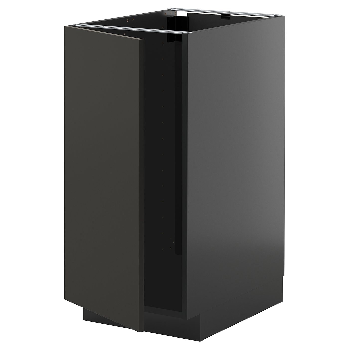 IKEA METOD Base cabinet for sink with waste sorting 40x60 cm black-grey/Nickebo matt anthracite
