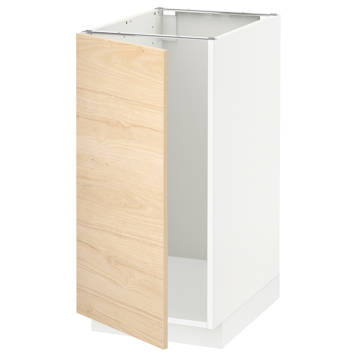 IKEA METOD Base cabinet for sink with waste sorting 40x60 cm white/ASKERSUND light ash effect