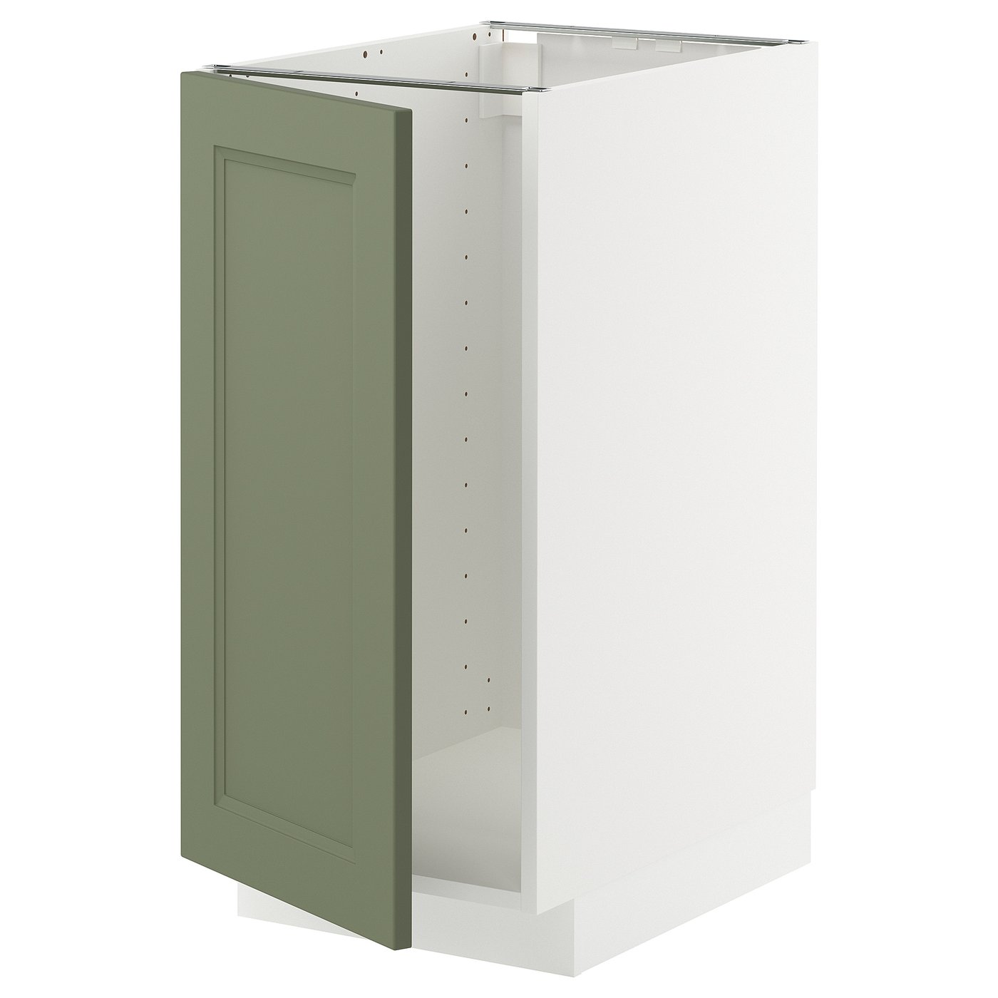 IKEA METOD Base cabinet for sink with waste sorting 40x60 cm white/AXSTAD grey-green