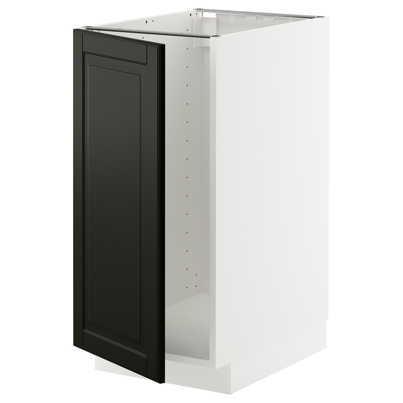 IKEA METOD Base cabinet for sink with waste sorting 40x60 cm white/Bodbyn black