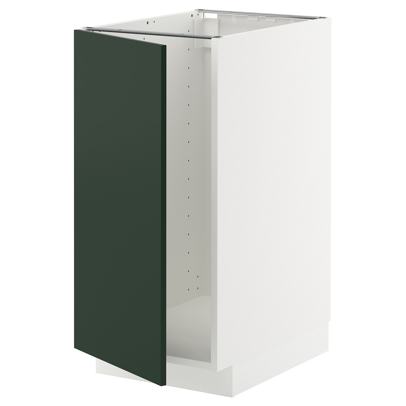 IKEA METOD Base cabinet for sink with waste sorting 40x60 cm white/HAVSTORP deep green