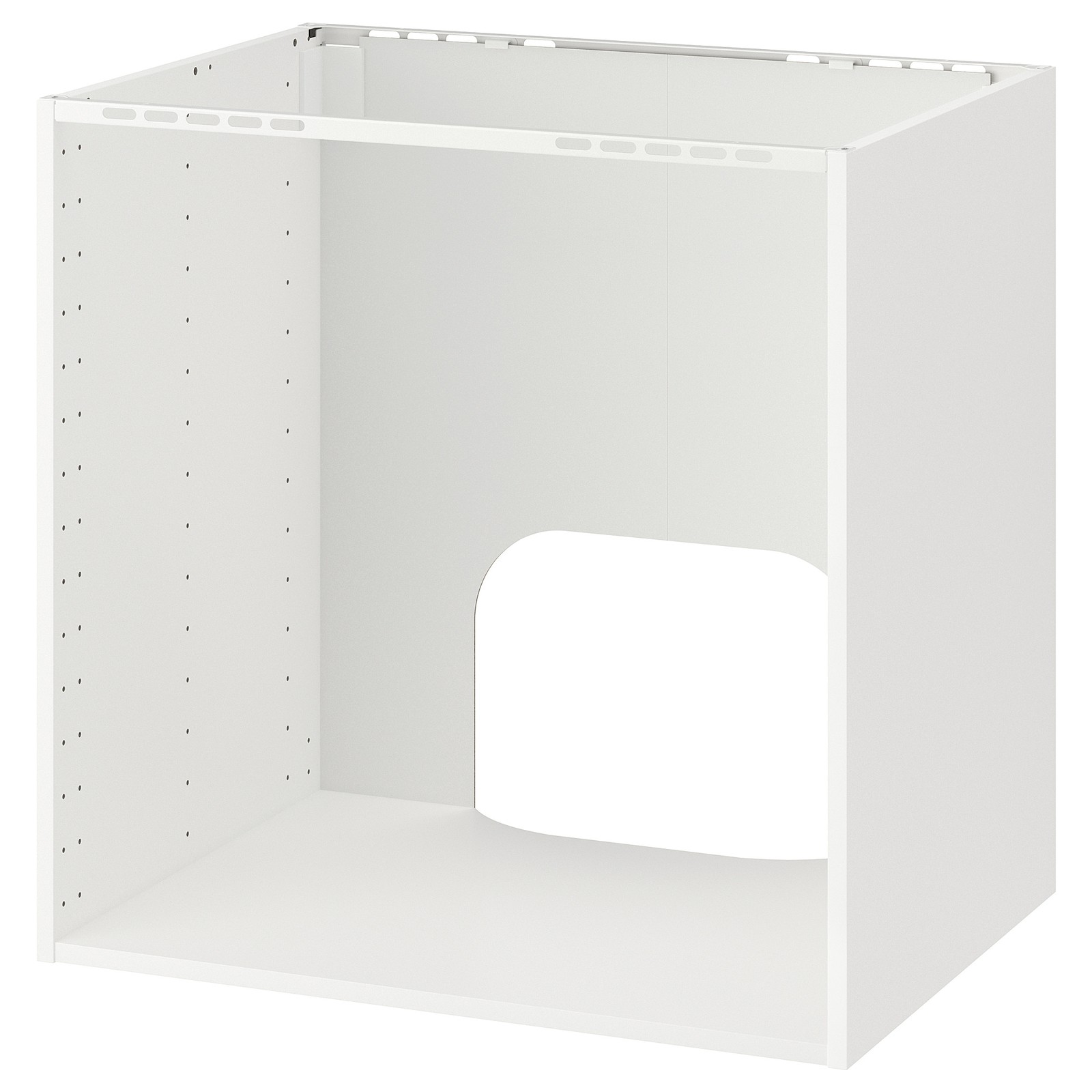 METOD Base for builtin oven/sink, white, 80x60x80 cm IKEA