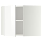 METOD Corner wall cabinet with shelves, white/Ringhult white, 68x60 cm