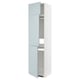 METOD High cab f fridge/freezer w 3 doors, white/Kallarp light grey-blue, 60x60x240 cm