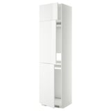 METOD High cab f fridge/freezer w 3 doors, white/Ringhult white, 60x60x240 cm