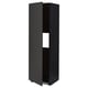 METOD High cab f fridge or freezer w door, black/Nickebo matt anthracite, 60x60x200 cm