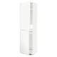 METOD High cabinet for fridge/freezer, white/Voxtorp matt white, 60x60x220 cm