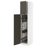 METOD High cabinet with cleaning interior